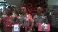 Kapolrestabes Semarang menjelaskan penangkapan para tersangka, Rabu (14/12/2016)