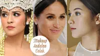 Bukan jamannya pakai makeup ribet saat menikah, lihat seleb A-list ini yang tampil sederhana di hari spesial. (Sumber foto: KapanLagi, enews,ifanrifaldi/instagram)