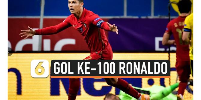 VIDEO: Momen Istimewa Ronaldo Cetak Gol ke-100