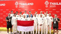 Tim Polo Putra Indonesia berhasil meraih kemenangan 26-16 atas Malaysia pada laga perebutan medali perak SEA Games 2025 di Thammsat University Rangsit Campus, Pathum Thani, Jumat (19/12/2025). (dok. PB Akuatik)