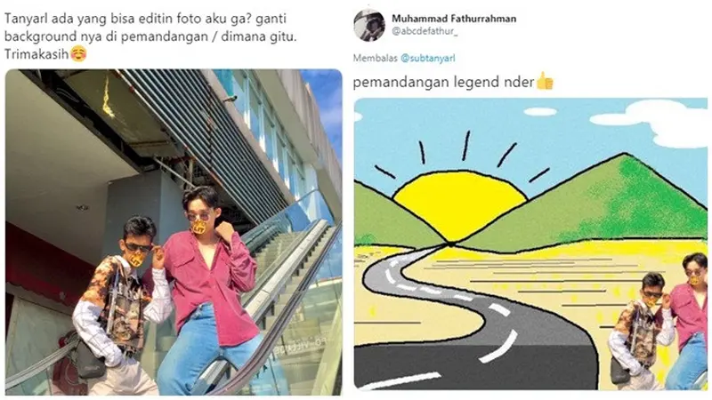 Pria Ini Minta Edit Latar Fotonya Jadi Pemandangan, 8 Hasilnya Bikin Geleng Kepala