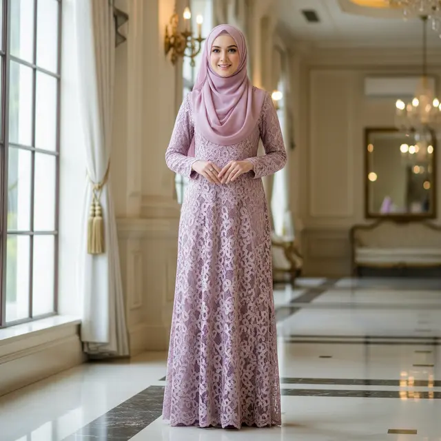 9 Model Gamis Kebaya Muslim untuk Wisuda Terbaru, Tampil Anggun di Hari Bahagia