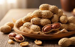 Ilustrasi Kacang Kulit Oven Asin (Image by Gemini AI)