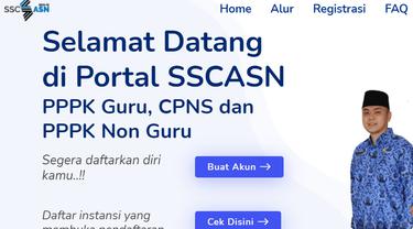 Pendaftaran Seleksi CPNS 2021 dilakukan melalui portal SSCASN. Dok SCCASN