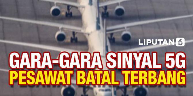 VIDEO: Ratusan Pesawat Batal Terbang Gara-Gara Sinyal 5G