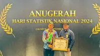 Kota Tarakan Terima Penghargaan Desa Cantik Terbaik dari BPS di Hari Statistik Nasional 2024