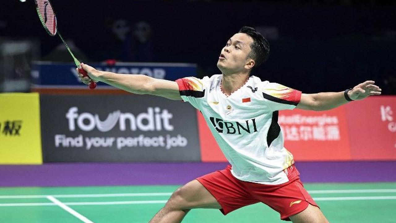 Tim bulutangkis putra Indonesia berhasil memastikan diri lolos semifinal Thomas Cup 2024. Anthony Ginting dkk mampu melibas Korea Selatan dengan kemenangan 3-1 di perempat final yang digelar di Chengdu, China, Jumat (3/5/2024).&nbsp;Foto: Wang Zhao/AFP