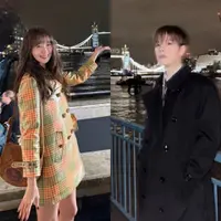 iYoona dan Seungmin Straykids saat Hadir di Burberry London Fashion Week 2026. [@yoona__limm/@miniseungk]