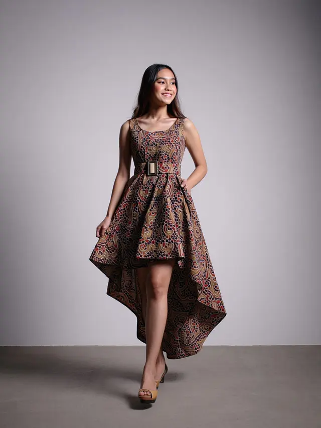 Model Batik Wanita High Low