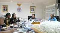 Pertemuan Kemenpora dengan PSSI. (PSSI).