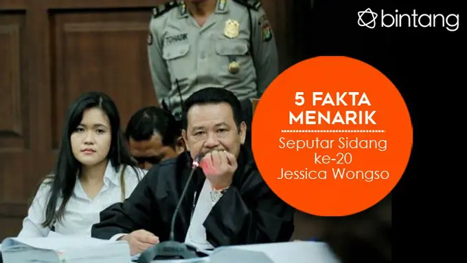 [Bintang] 5 Fakta Menarik Seputar Sidang ke-20 Jessica Wongso