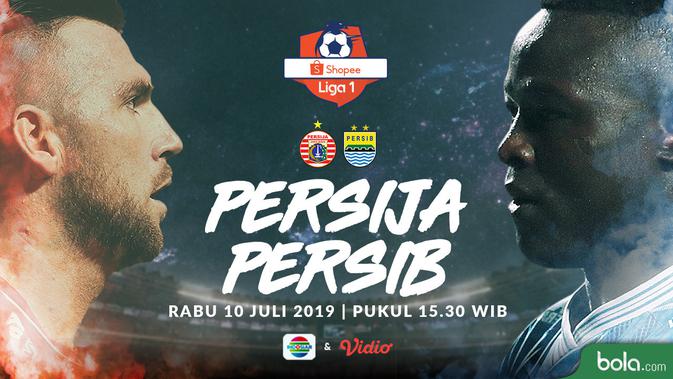 Shopee Liga 1 - Persija Jakarta Vs Persib Bandung - Marko Simic Vs Ezechiel N'Douassel (Bola.com/Adreanus Titus)
