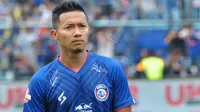 Penyerang Arema FC, Dendi Santoso. (Bola.com/Iwan Setiawan)