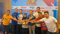 Putaran kedua babak Final Four Proliga 2026 ini akan menyajikan duel yang sengit di Sritex Arena, Solo, Rabu (8/4/2026). (Bola.com/Radifa Arsa)