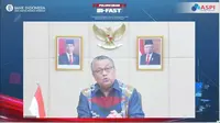 Gubernur BI, Bapak Perry Warjiyo resmi meluncurkan BI-FAST infrastruktur Sistem Pembayaran Ritel Nasional, secara virtual, Selasa (21/12/2021).