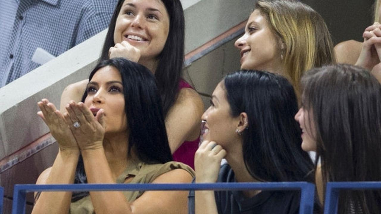 Penampakan seleb yang "sembunyi" saat nonton Tennis Open di New York