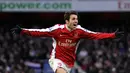 Cesc Fabregas (350 laga) - Pemain asal Spanyol ini memiliki catatan 350 penampilan saat membela Arsenal pada tahun 2004-2011. (AFP/Adrian Dennis)