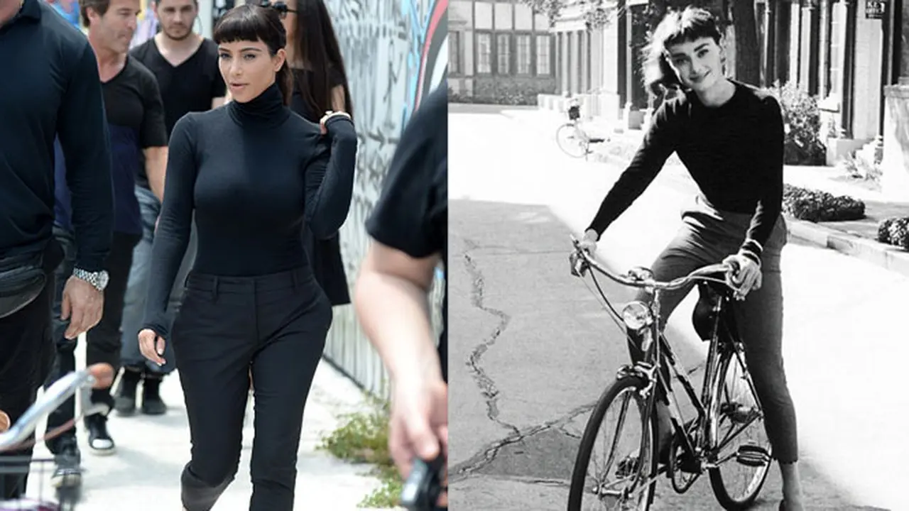 Kim Kardashian dan Audrey Hepburn