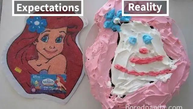7 Potret Ekspektasi Vs Realita Kreasi Kue Ini Bikin Tepuk Jidat