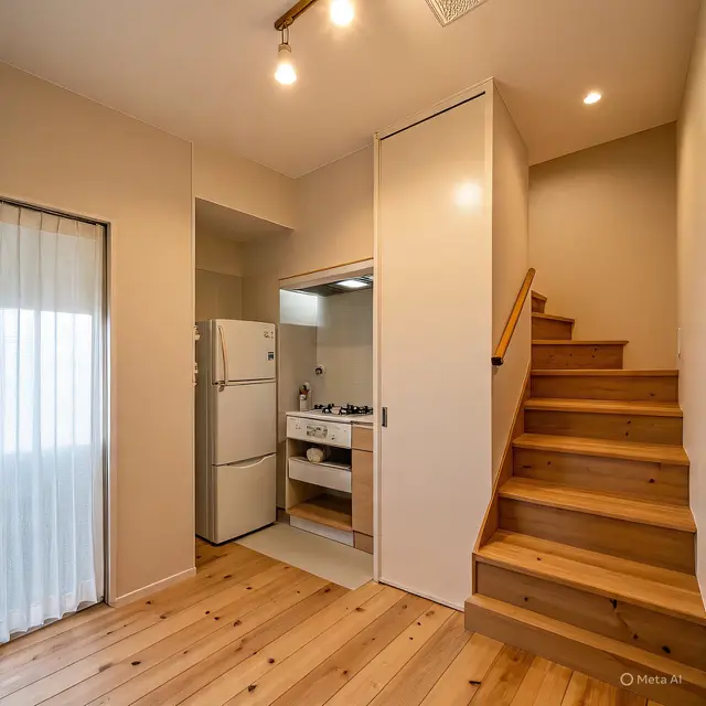 Dapur dan Kamar Mandi di Bawah Tangga