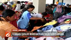 Para pengungsi korban banjir ini datang dari sejumlah desa dan kini menghuni tenda-tenda darurat bersama harta bendanya.