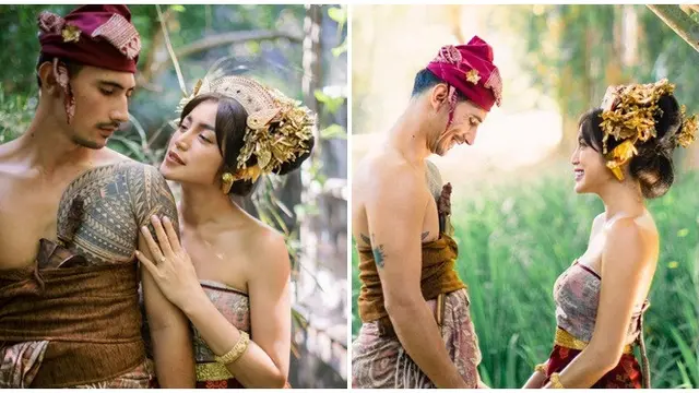 8 Potret Prewedding Jessica Iskandar dan Vincent Verhaag, Pakai Adat Bali