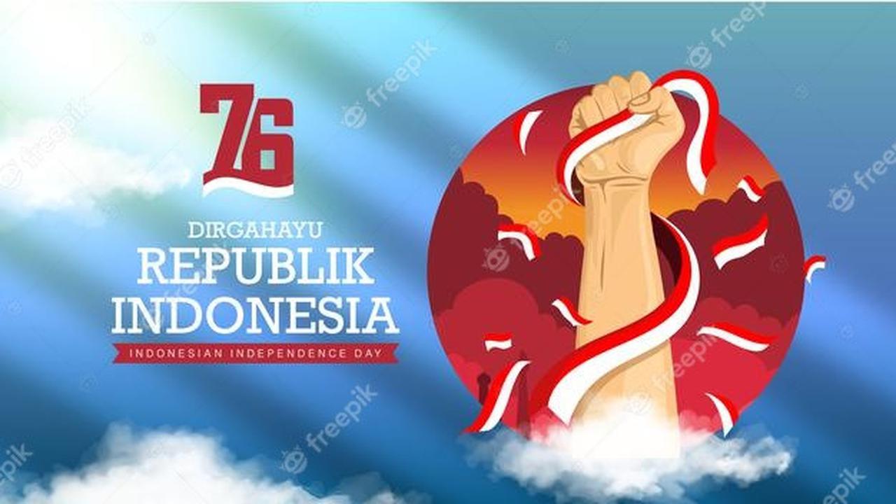 Ilustrasi hari kemerdekaan Republik Indonesia