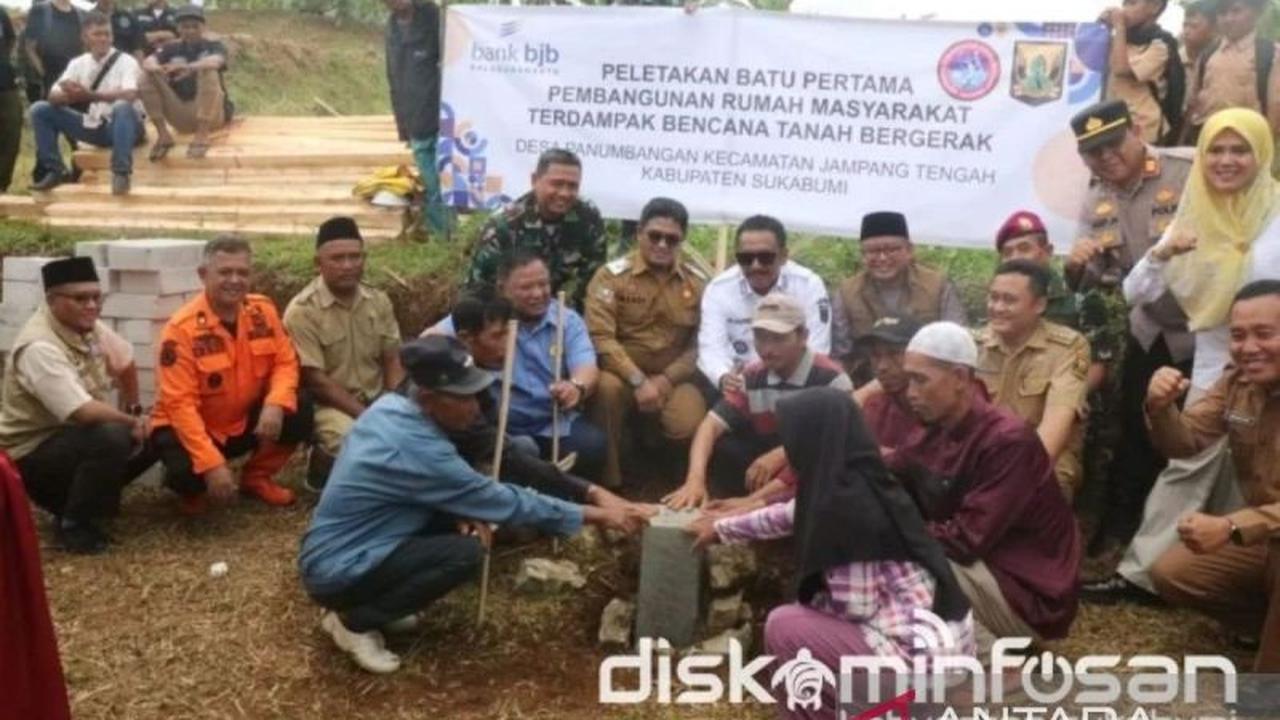 Pemkab Sukabumi Dukung Pembangunan Hunian Tetap bagi Korban Pergerakan Tanah