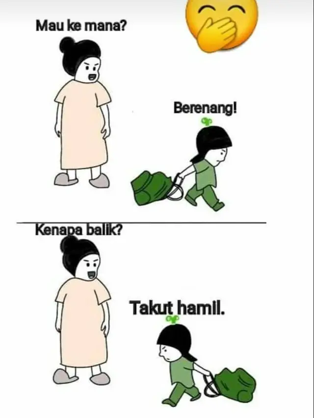 meme hamil karena berenang