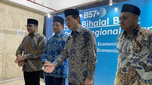 Chairman B57+ Asia Pasifik Arsjad Rasjid saat Halalbihalal B57+ di Masjid Istiqlal, Rabu (22/4/2026). (Foto: Liputan6.com/Immanuel Christian)