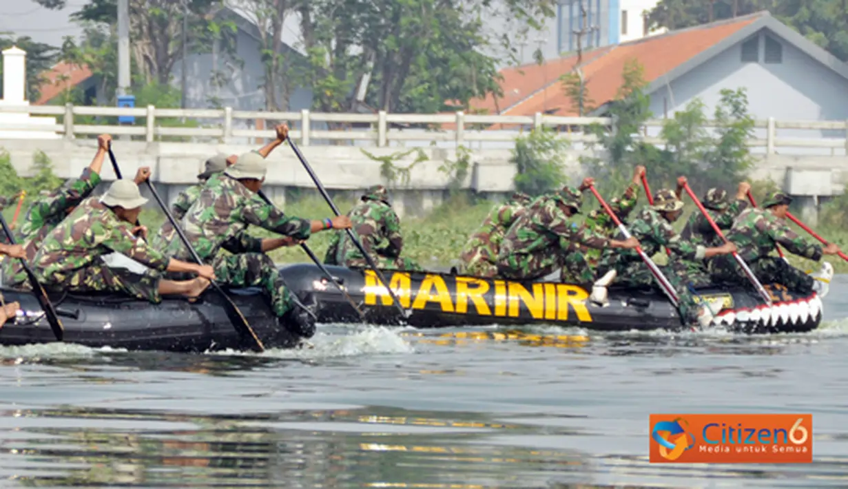 Citizen6, Surabaya: Kegiatan lomba try out dayung perahu karet merupakan salah satu rangkaian kegiatan dalam rangka menghadapi lomba binsat Kormar 2011 yang akan datang dengan semangat  “Spirit Of The Winner." (Pengirim: Budi Abdillah)