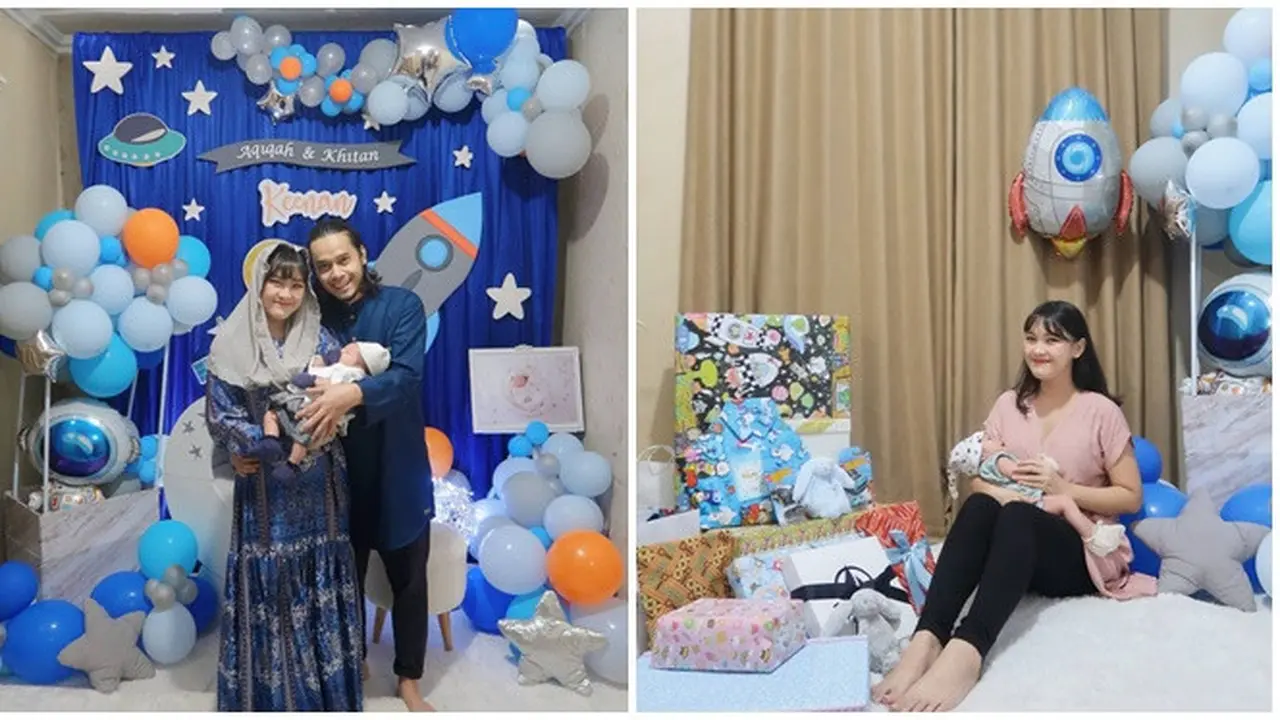 6 Momen Akikah dan Khitan Anak Ana Riana, Dekorasinya Curi Perhatian