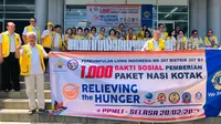 Aksi Sosial, Lions Clubs Indonesia Bagikan 1.000 Nasi Kotak ke Masyarakat Jakarta