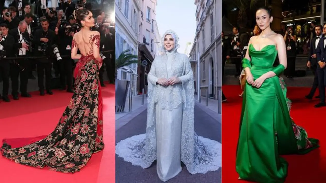 Gaya Artis Indonesia di Cannes 2025 (Foto: Dok. Cinta Laura, Syahrini, Elvira Devinamira)