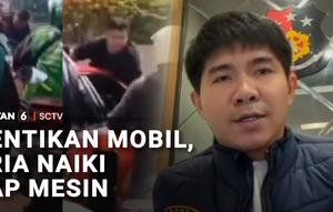 Seperti adegan film action, seorang pria menaiki kap mobil untuk menghentikan laju sebuah sedan sport di kawasan Grogol Petamburan, Jakarta Barat. Mobil baru berhenti setelah sejumlah pengendara sepeda motor turut membantu menghentikan laju kendaraan...