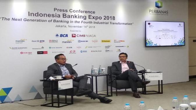 Konferensi pers Indonesia Banking Expo 2018 pada Rabu (14/11/2018) (Foto:Merdeka.com/Wilfridus S)