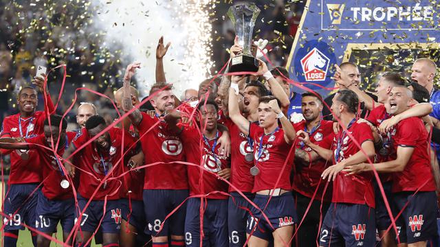Foto: Hentikan Dominasi PSG, Lille Berhasil Sabet Trofi Perdana Piala Super Prancis 2021