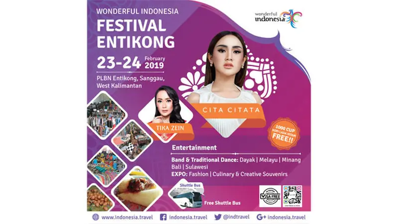 Cita Citata Ajak Fans Meriahkan Festival Crossborder di Entikong