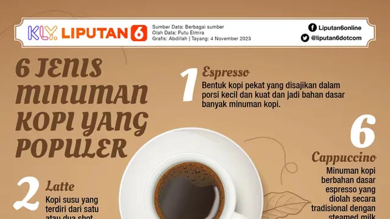 Infografis 6 Jenis Minuman Kopi yang Populer. (Liputan6.com/Abdillah)