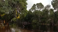 Kawasan situ budaya patahu Buhai Bapa Laut Bulan di Tumbang Sei Purun, Desa Sei Jaya Barito Selatan. (Istimewa)