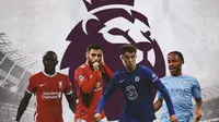 Premier League - Sadio Mane, Bruno Fernandes, Kai Havertz, Raheem Sterling (Bola.com/Adreanus Titus)