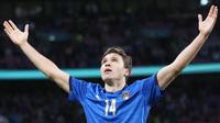 Federico Chiesa jadi man of the match pada semifinal Euro 2020 antara Italia vs Spanyol di Stadion Wembley, Rabu (7/7/2021) dini hari WIB. (Frank Augstein / POOL / AFP)