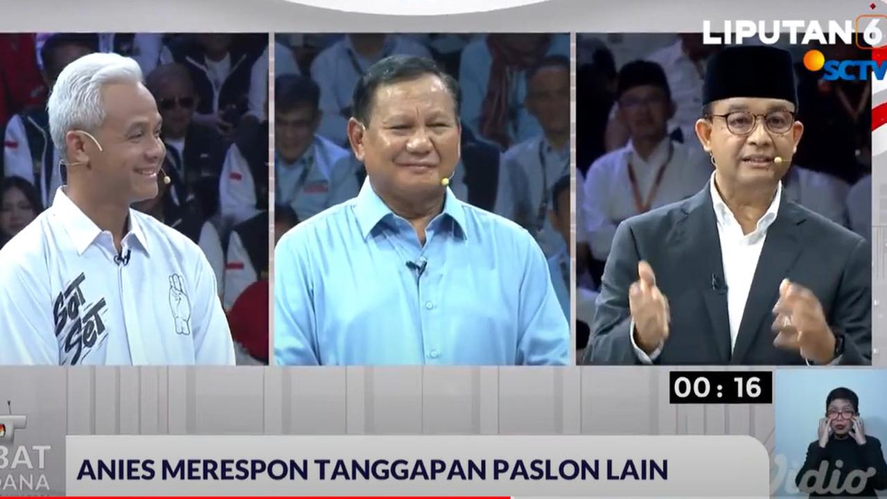 Debat capres pertama hanya ada satu juru bahasa isyarat (JBI).