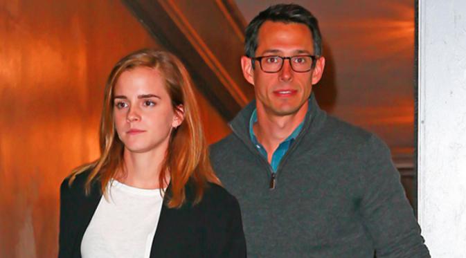 Emma Watson bersama pengusaha William Mack Knight yang disebut-sebut pacar barunya. (foto: eonline)