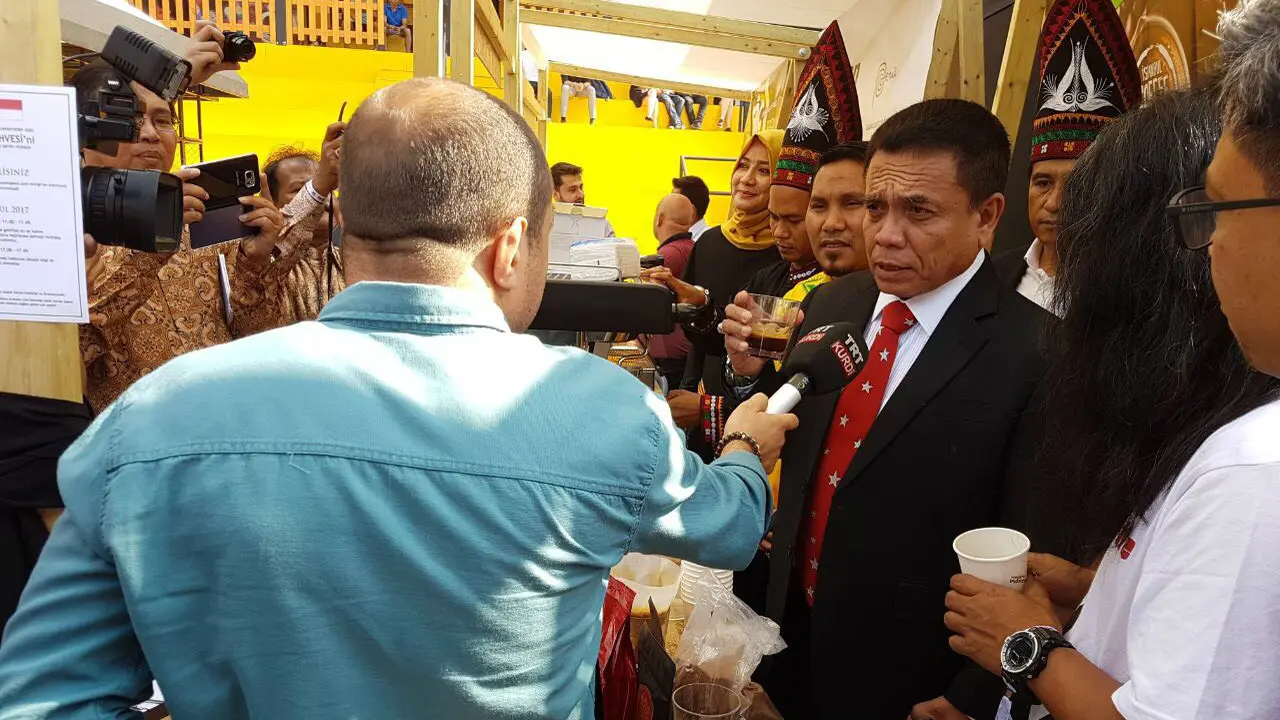 Pemerintah Provinsi Aceh bersama pengusaha kopi Aceh ikut dalam Istanbul Coffee Festival