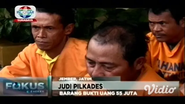 Sepuluh pelaku judi taruhan proses Pemilihan Kepala Desa, Pilkades, dibekuk Tim Satgas Anti Judi Polres Jember, Jawa Timur.