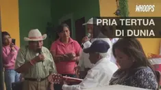 Walau berusia lanjut, Nacho memiliki jiwa muda dan masih bisa menari dengan semangat.