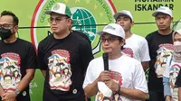 Tommy Kurniawan bersama dengan Sekjen PKB Hasanuddin Wahid melepas Touring Garda Kebangsaan