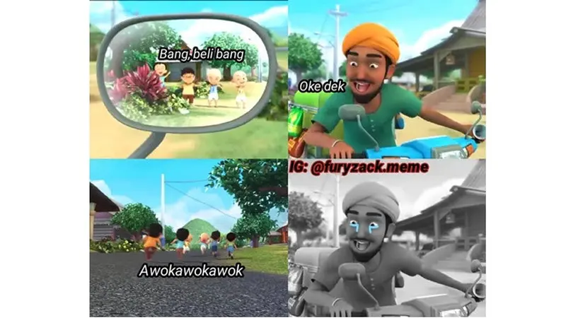 6 Meme Upin dan Ipin Bersama Teman-teman Ini Kocak Bikin Nyengir