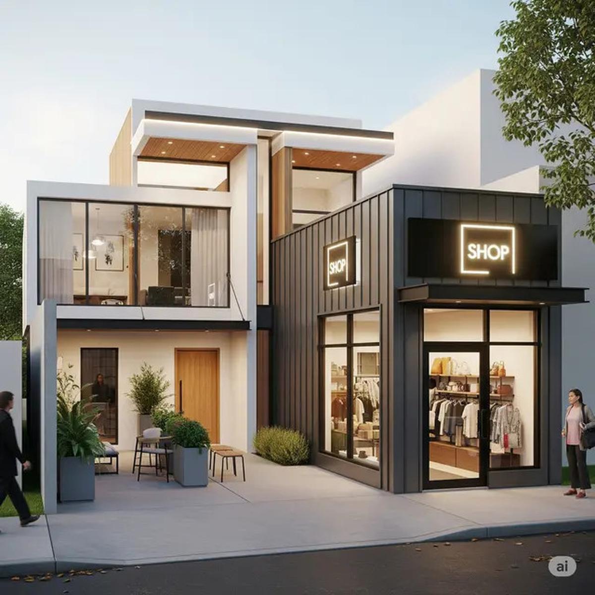 Rumah T-Shape Bisa untuk Hunian &amp; Toko Kecil? Ini Tata Letak Idealnya